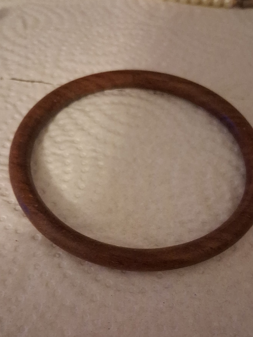 Handcrafted Wooden Bangle Bracelet - Rich Brown